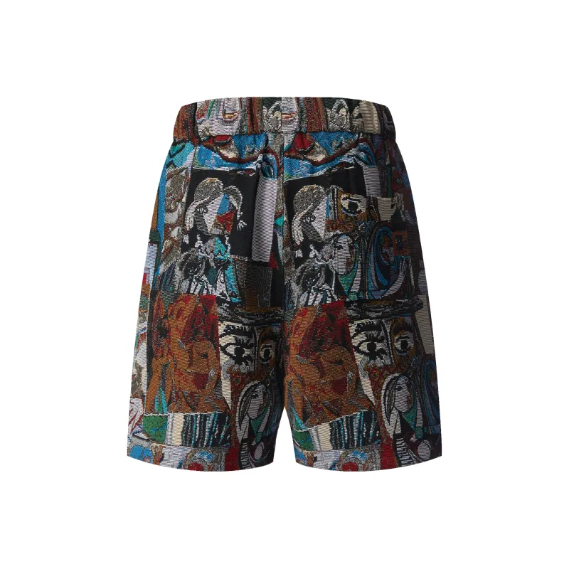 UPZCY Casual Shorts Unisex Sri Lanka Blue-5