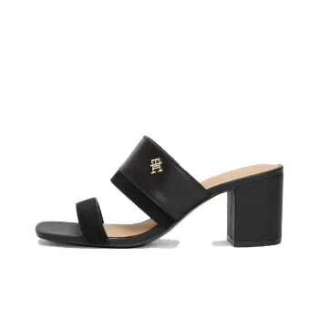 Tommy Hilfiger Slip Resistant Slide Slippers Women's Black