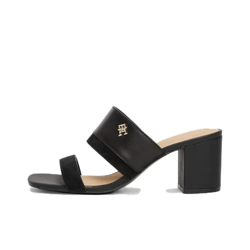 Tommy Hilfiger Slip Resistant Slide Slippers Women's Black