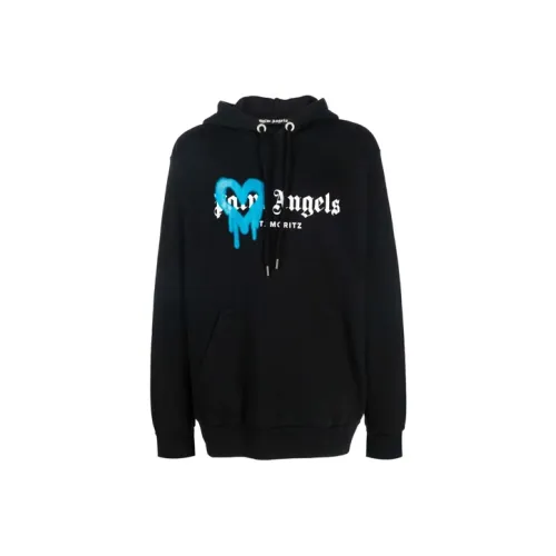 PALM ANGELS St. Moritz Heart Sprayed Hoodie