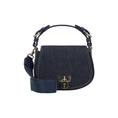 LAUREN RALPH LAUREN Denim Shoulder Bag Crossbody Bag Handbag Medium Size Women's Blue