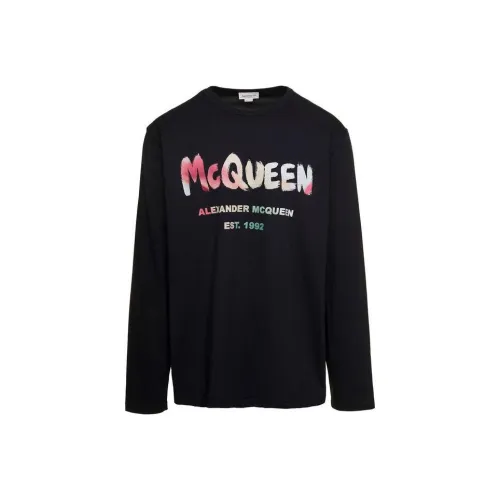 Alexander McQueen Graffiti Logo Printed Long Sleeved Sweatshirt