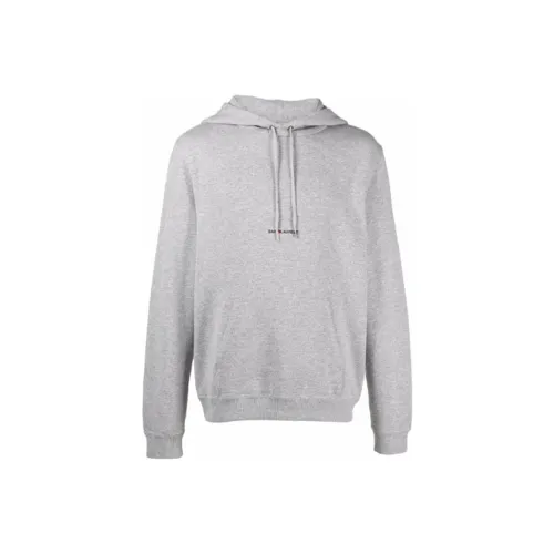 SAINT LAURENT Logo Printed Long Sleeved Hoodie