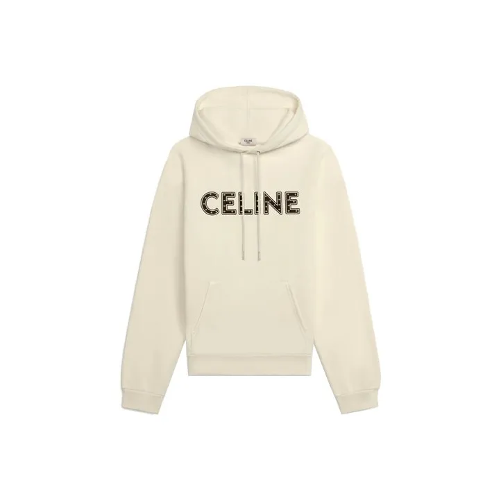 CELINE Loose Cotton Sweatshirt With Studs-0