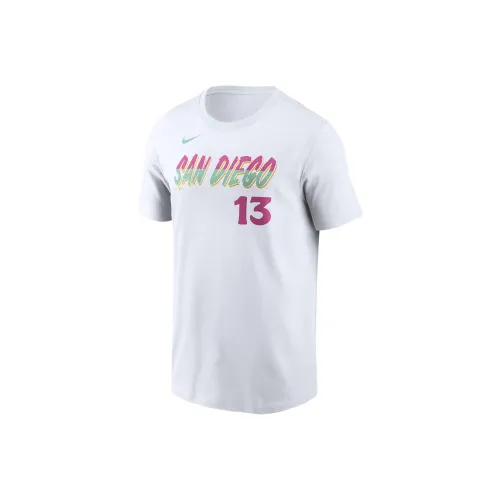 Nike Manny Machado San Diego Padres City Connect Fuse T-Shirt Men's White