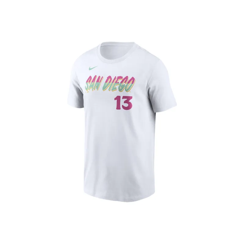Nike Manny Machado San Diego Padres City Connect Fuse T-Shirt Men's White-0
