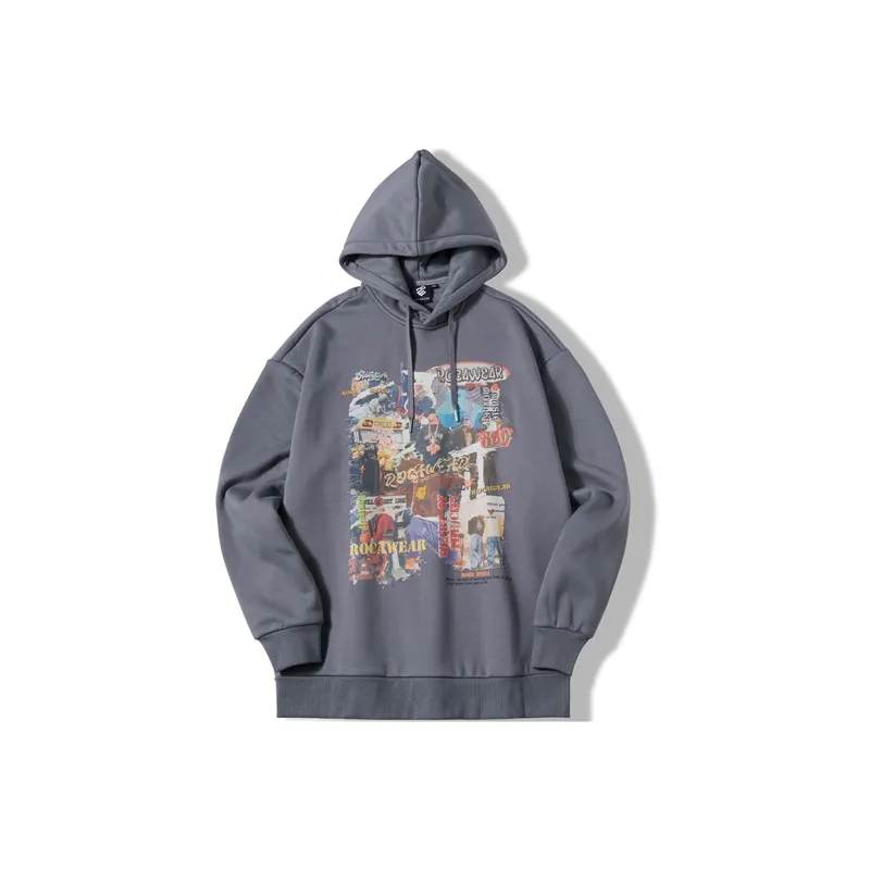 ROCAWEAR Hooded Loose Fit Regular Sweatshirt Winter Unisex-4