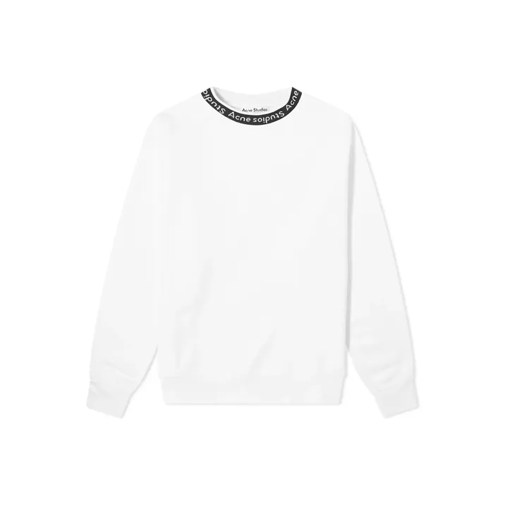 Acne Studios Logo Ribbed Crewneck Sweatshirt-0