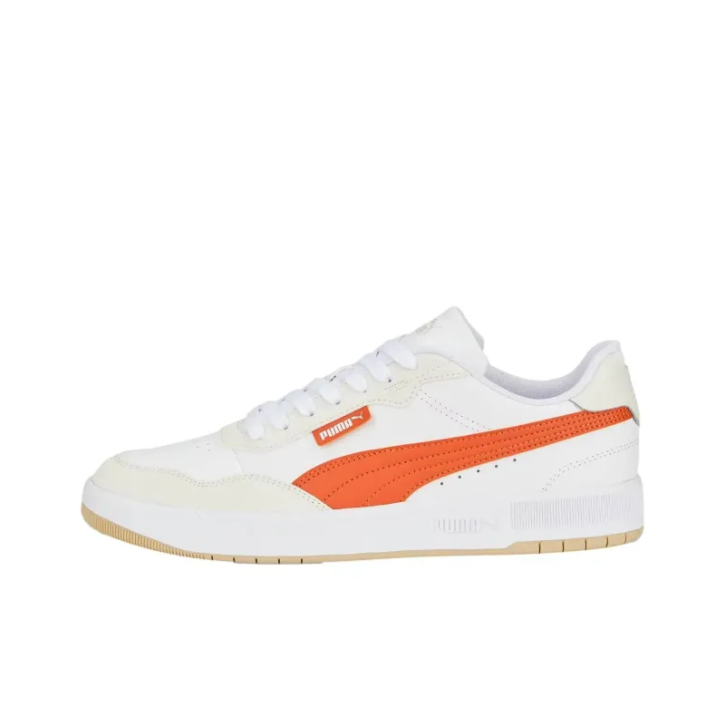 PUMA Court Ultra Anti Slip Wear Resistant Low Top Skateboard Shoes Men's White-0
