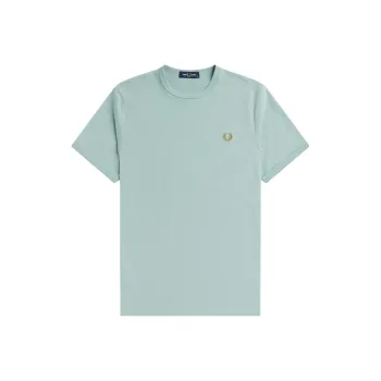 FRED PERRY T Shirt Men's Silver Blue