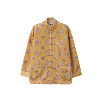 XUANSHENG Jackets Coats Men's Purple Lotus Bao Hua