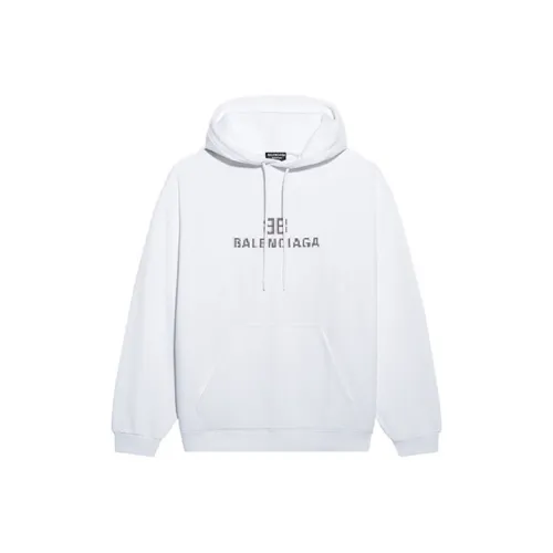 Balenciaga Mens Bb Pixel Medium Fit Hoodie