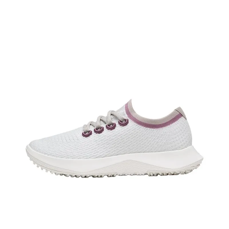 Allbirds Tree Dasher Low Top Running Shoes Women's White Purple-0