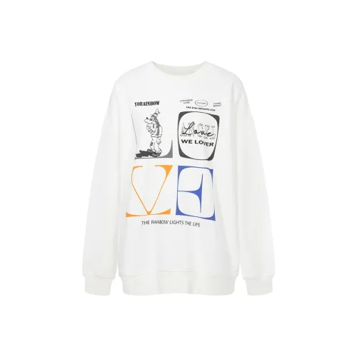 YearnObtainRainbow Sweatshirt Unisex White