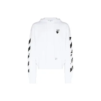 OFF WHITE Diagonal Stripes Caravaggio Saint Jerome Writing Arrows Hoodie