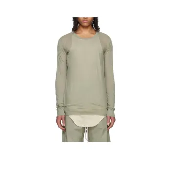 RICK OWENS Long Sleeved Crewneck T Shirt