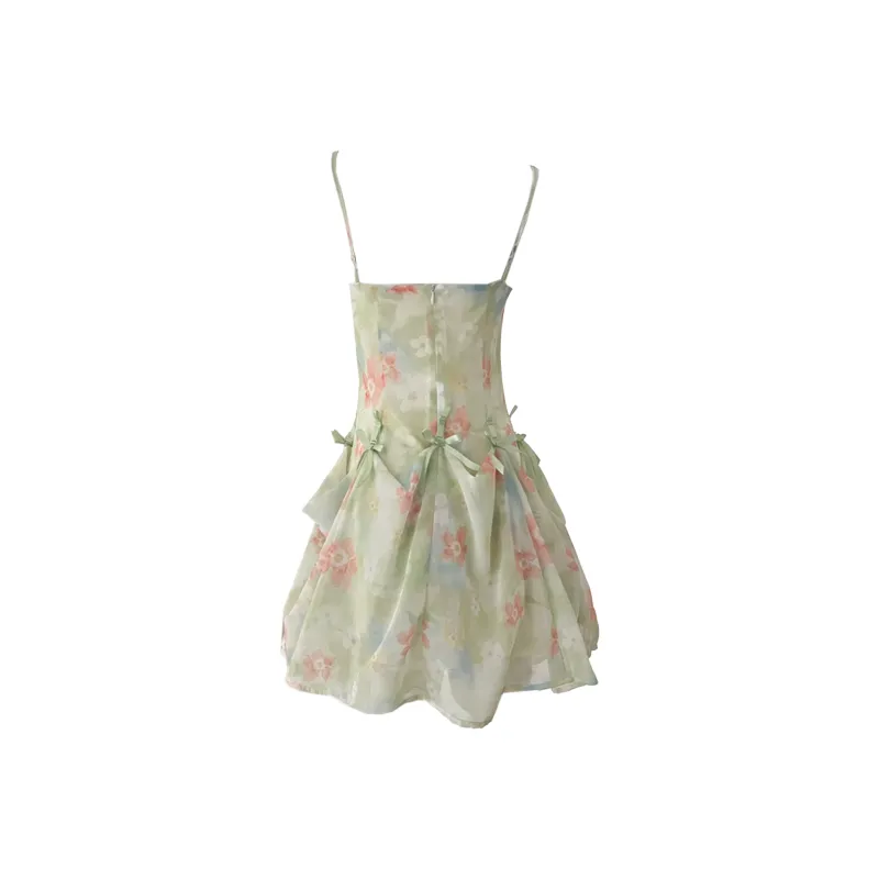 Mu Xiao Xin Slip Dresses Women's Green Grape-1