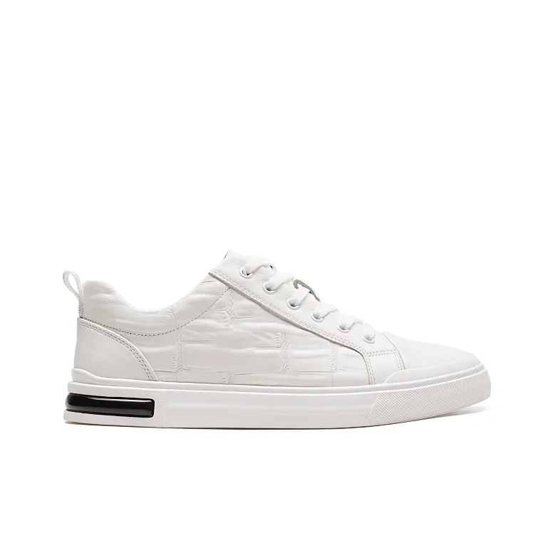 RHYTHM OF JOY Breathable Skateboard Shoes Men's White-3