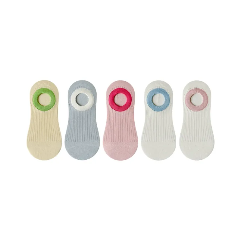Top Melon No Show Socks Women's 5 Pack-15