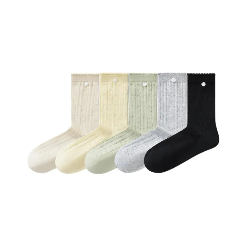 Temooues Mid Calf Socks Women's Combo Set-6