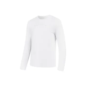 QIAODAN Early Autumn Long Sleeved T Shirt Men's Jordan White