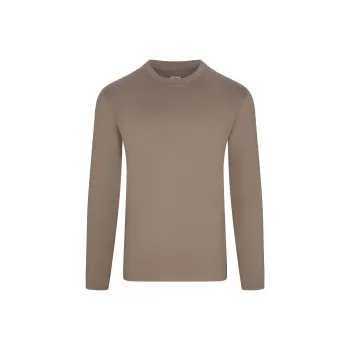 SKIMS SS25 OUTDOOR JERSEY MENS LONG SLEEVE T-SHIRT T-Shirt Men's TRUFFLE/Truffle Color