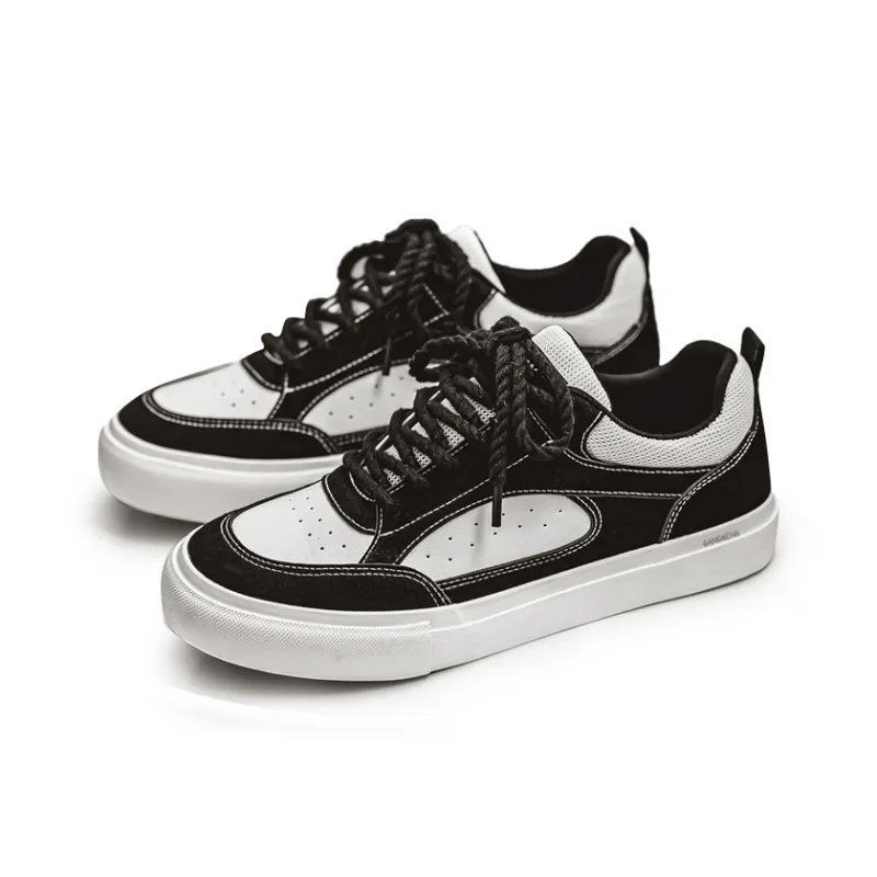 Hong Kong Meng Anti Slip And Wear Resistant Height Increasing Low Top Skateboard Shoes Men's-3