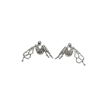 RESETSOUL White Gold Plated Copper Stud Earrings Unisex