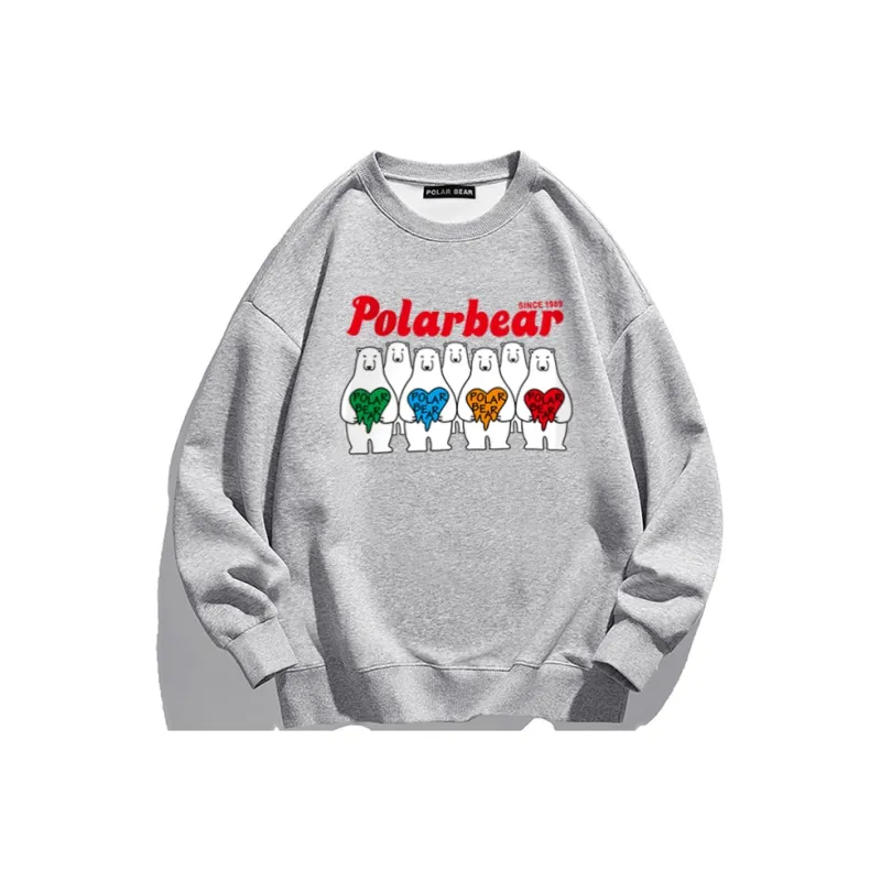 POLAR BEAR Sweatshirt Unisex Burgundy-7