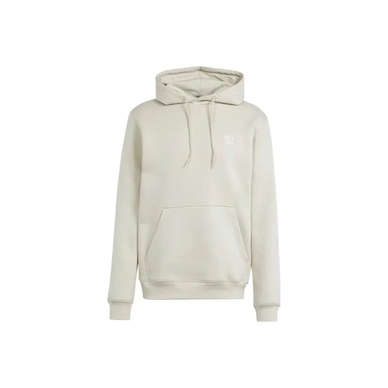 Adidas Originals Essential Trefoil Essentials Hoodie Sweatshirt Men's Oil Gray-0