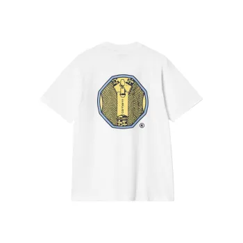 Carhartt WIP FW24 S/S Zipper T Shirt T Shirt Unisex White