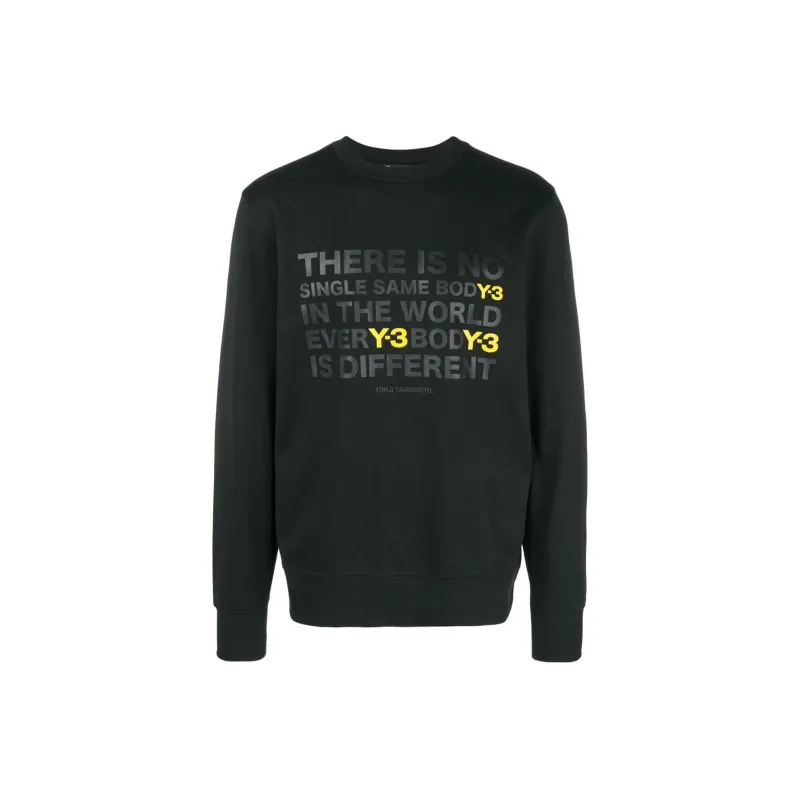 Y 3 Sweatshirts Men Black-0