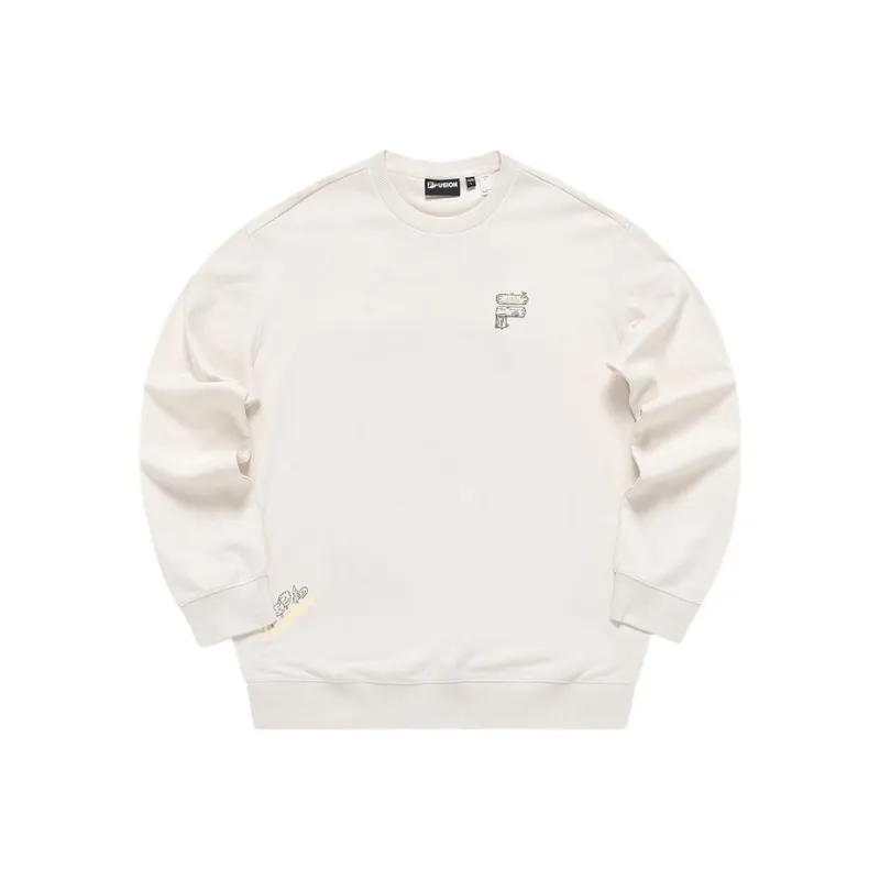FILA FUSION FOB Series Sweatshirts Unisex Wheat Cream-0