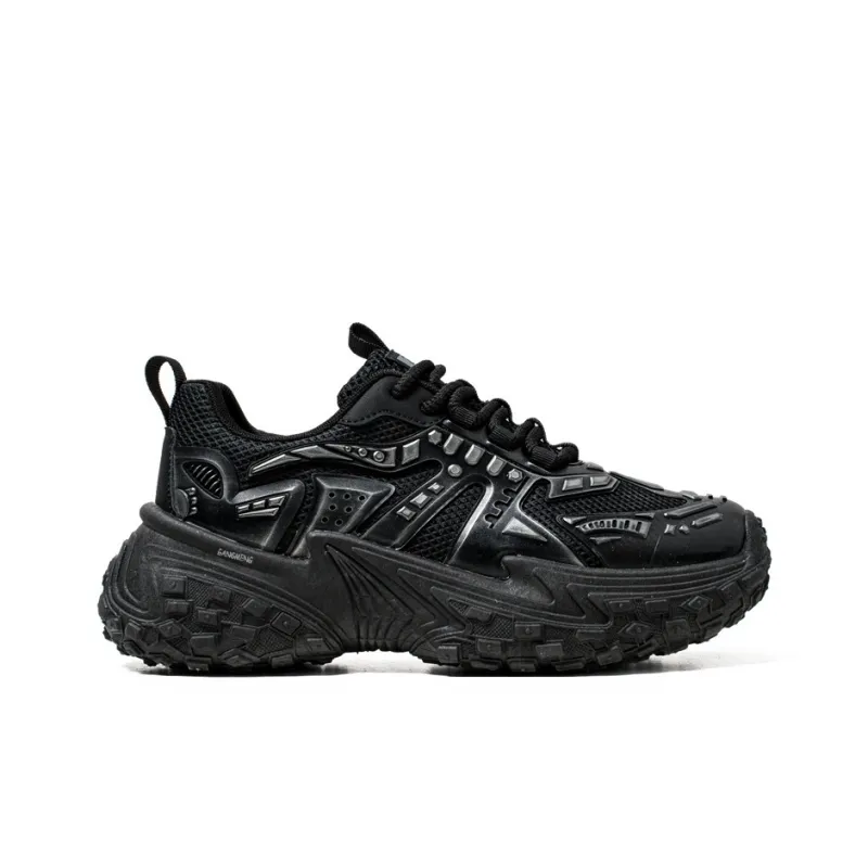 Hong Kong Meng Anti Slip And Wear Resistant Height Increasing Low Top Chunky Sneakers Men's-2
