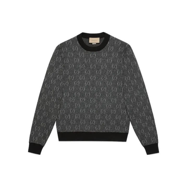 GUCCI Monogram Jacquard Knit Jumper-0