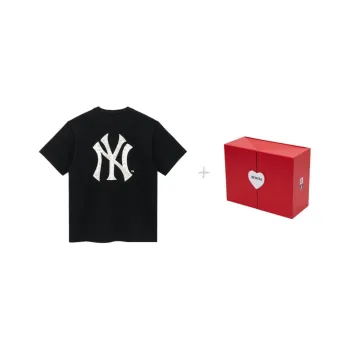 New Era Pullover Crew Neck T Shirt, Black Unisex