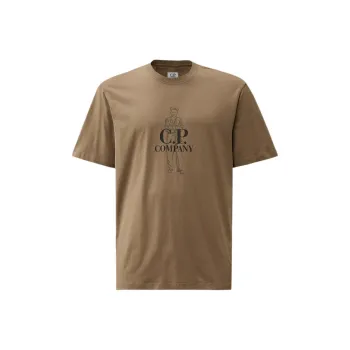 C.P.Company FW24 T Shirt Men's Walnut