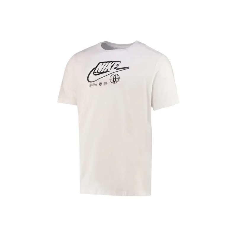 NBA Nike Essential Brook Nets T Shirt Men's White-0