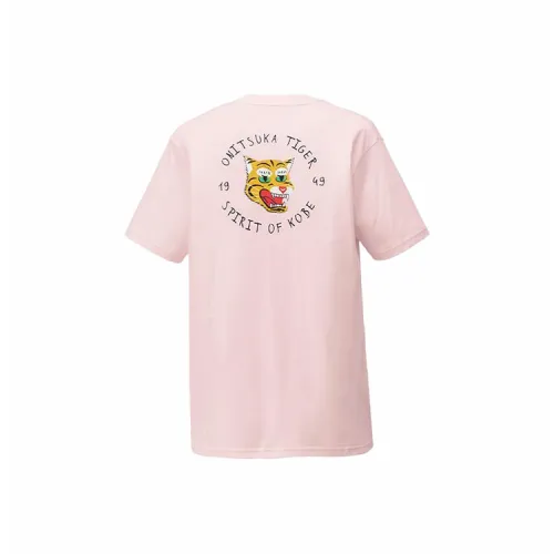 Onitsuka Tiger SS24 T Shirt Unisex Light Pink