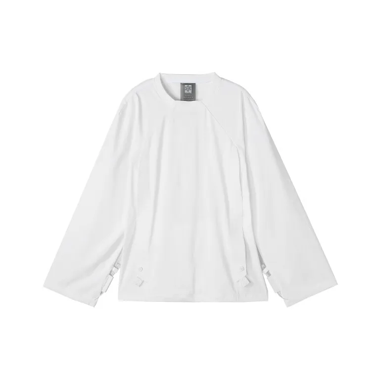 NORVINCY Outerwear Trendy Raglan Sleeve 100% Cotton Hoodless Sweatshirt Men's-2