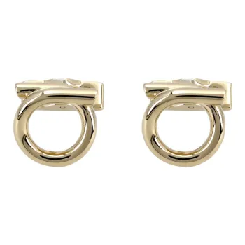 FERRAGAMO Brass Cufflinks Men's Gold