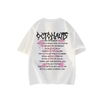 Small Columns Under The Sea T Shirt Unisex Black Pink