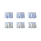6 Pack (Bean Light Gray 3+Light Blue 3)