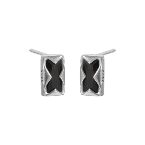 NIANNIANXI S925 Silver Stud Earrings Unisex
