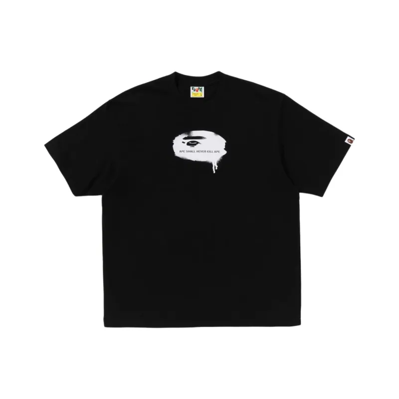 Bape Graffiti Ape Head Logo Relaxed Fit Tee-1