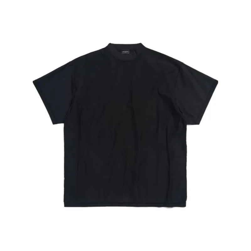 Balenciaga Inside Out T Shirt Oversized In Black White T-Shirt Loose Fit Style Unisex Black-0