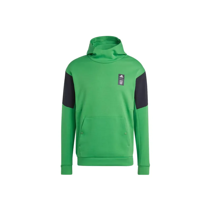 Adidas Austin Fc Travel Hoodie Sweatshirt Men's Green-0