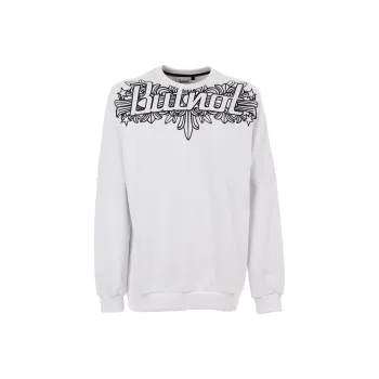BUTNOT STREET COUTURE Felpa Con Stampa Gotica Sweatshirt Men's White