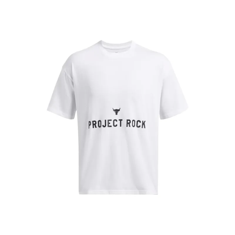 Under Armour Johnson BADGE OF HONOR T Shirt Men's White-0