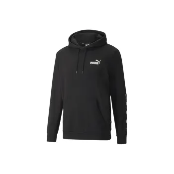 PUMA Essential+ Sweat À Capuche Tape Homme Sweatshirt Men's Black